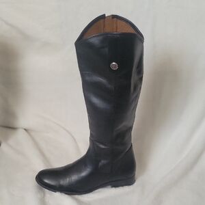 Frye Melissa Inside Zip Black Riding Boot Womens  Size 10